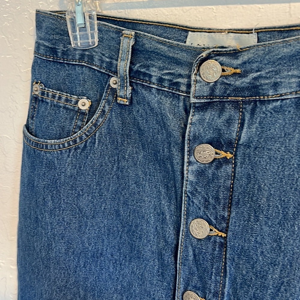 Jay Jacobs Vintage Boho Denim Skirt by Jay Jacobs  Straight Cut Y2K beth Dutton - Picture 7 of 13